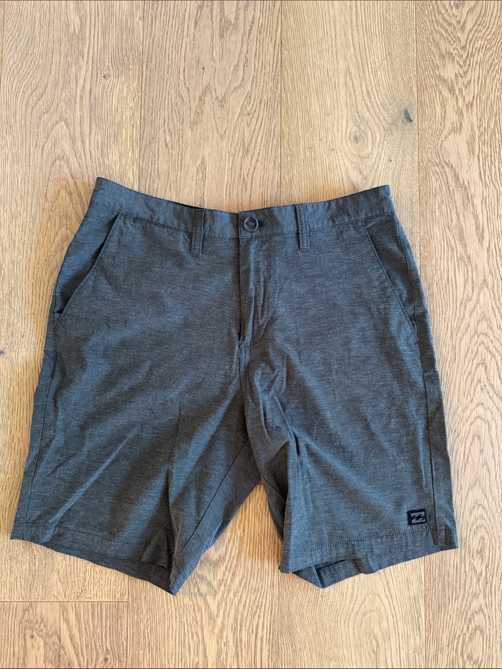 Billabong Men's Charcoal Gray Flat Front Shorts